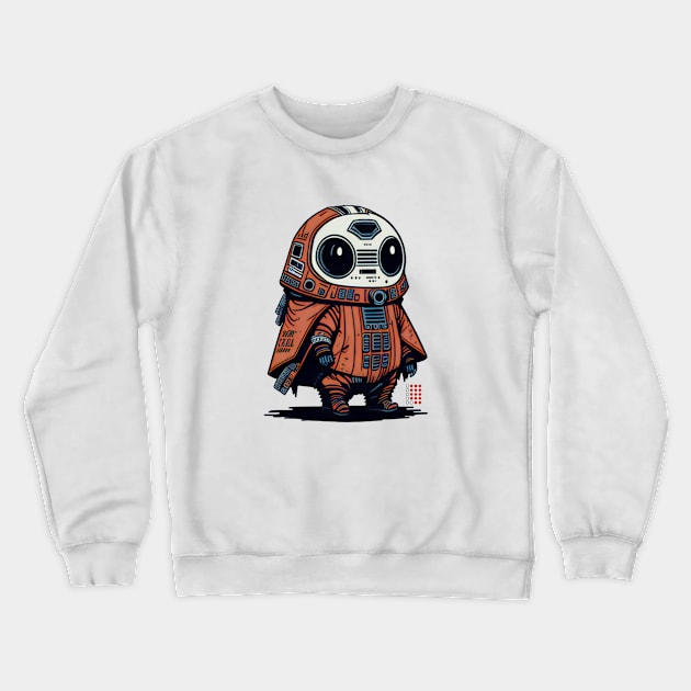 Rebel Porg Pilot Crewneck Sweatshirt by Squidoink